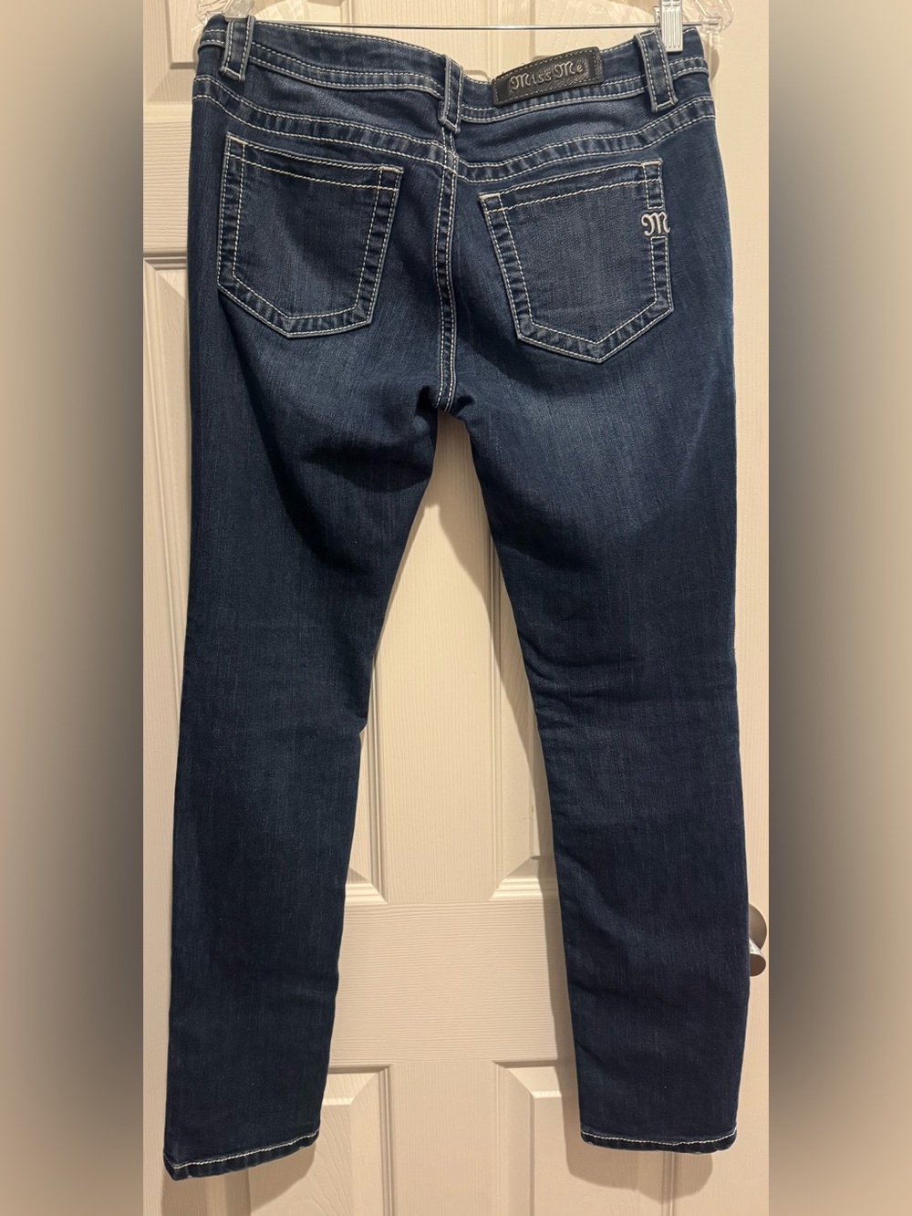 Miss Me Women's Dark Blue Boot Cut Jeans with Contrast Stitch - Picture 3 of 9